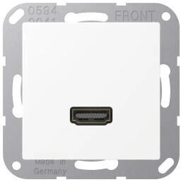 Jung MAA1112WWM Multimedia-Anschlusssystem HDMI Serie A schneeweiß matt