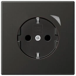 Jung BTAL1521SAN-L HOME SCHUKO® Steckdose 16 A 250 V ~ mit Funktionsanzeige SAFETY+ Serie LS anthrazit BTAL1521SANL