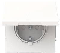 Busch-Jaeger 20EUKB-44M SCHUKO® Steckdose Safety+ studioweiß matt mit Klappdeckel Busch-art linear® 2CKA002018A1576 20EUKB44M