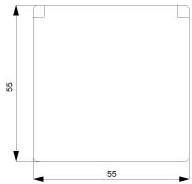 Siemens 5UB1915-0SB01 DELTA i-system SCHUKO-Steckdose m. Klappdeckel 55x55mm 10/16A 250V softschwarz 5UB19150SB01