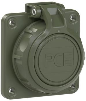 PCE 20352-8u Schutzkontakt-Anbausteckdose 75x75 nat Klappdeckel IP66/68 (bronzegrün) 203528u