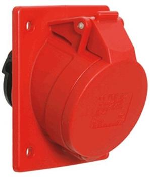 PCE 425-6 CEE-Anbausteckdose schräg (80x97mm) 32A 5p 6h IP44/IP54 4256