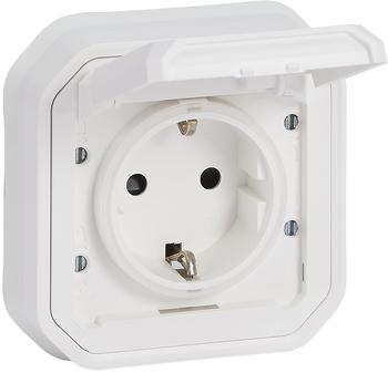 Legrand 069868L Plexo New FRUP Schutzkontakt-Steckdose Sl mit Krallen IP44 IK08 Ultrawei&szlig; 1