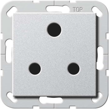 Gira 277426 teckd. BS Round Pin 15 A SH System 55 F Alu