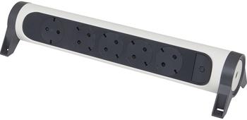 Legrand 694546 Drehbare Steckdosenleiste 5x Steckdose ohne Kabel Farbe: Ultrawei&szlig;/Schwarz 1