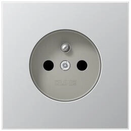 Jung AL1520FKI Steckdose französisch/belgisches System 16 A 250 V ~ SAFETY+ Serie LS Aluminium