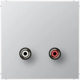 Jung MAAL1021 Multimedia-Anschlusssystem Cinch Audio Serie LS Aluminium