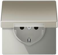 Jung ES1521KL SCHUKO Steckd.m.Klappd. (ES1521KL)
