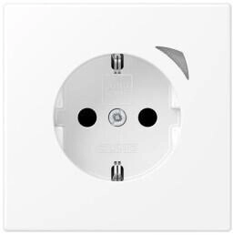 Jung BTLS1521SWWM HOME SCHUKO® Steckdose 16 A 250 V ~ mit Funktionsanzeige SAFETY+ Serie LS schneeweiß matt