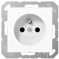 Jung - Franz&ouml;sischer/belgischer Stecker aus Duroplastik, gl&auml;nzend, wei&szlig;
