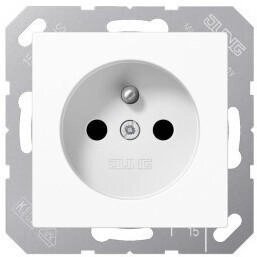 Jung A1520FKIWW Steckdose franz&ouml;sisch/belgisches System 16 A 250 V ~ SAFETY+ Duroplast Serie AS/A alpinwei&szlig;