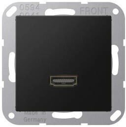 Jung MAA1112SWM Multimedia-Anschlusssystem HDMI Serie A graphitschwarz matt