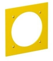 OBO Bettermann 6109838 Abdeckplatte 1x CEE 95x95mm Polyamid rapsgelb RAL 1021 VH-P3
