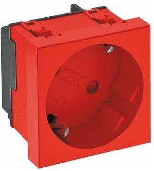 OBO Bettermann 6120079 Steckdose 33° 1-fach Schutzkontakt 250V 10/16A Polycarbonat signalrot RAL 3001 STD-D3S SRO1