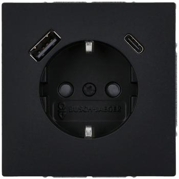 Busch-Jaeger 20EUCB2USBAC-45M SCHUKO®-/USB-A+C Steckdose Safety+ Busch-art linear® 2CKA002011A6322 20EUCB2USBAC45M