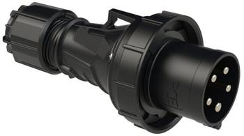 PCE 035-6xs CEE-Stecker 63A 5p 6h IP67 POWER TWIST schwarz 0356xs