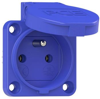 PCE 108-0b Schutzkontakt-Anbausteckdose 50x50 fb IP54 schraublos (blau) 1080b