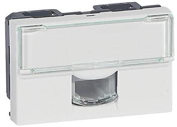 Legrand 078731 Mosaic Telefondose 1-fach RJ11 2-modulig. Farbe Ultraweiß 1