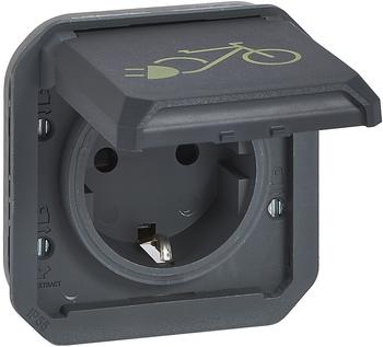 Legrand 069886L Plexo New Einsatz Schutzkontakt-Steckdose Fahrrad SL EB IP44 IK08 Anthrazit 1