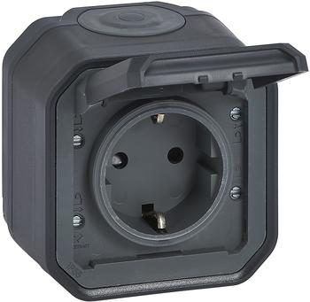 Legrand 069783L Plexo New FRAP Schutzkontakt-Steckdose Schraubklemmen EB IP44 IK08 Anthrazit 1
