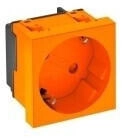 OBO Bettermann 6120075 Steckdose 33° 1-fach Schutzkontakt 250V 10/16A Polycarbonat reinorange RAL 2004 STD-D3S ROR1