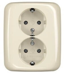 Busch-Jaeger SCHUKO&reg; Doppelsteckdose volle Abdeckung 202 EUJ-212 2TKA00003895 202EUJ212