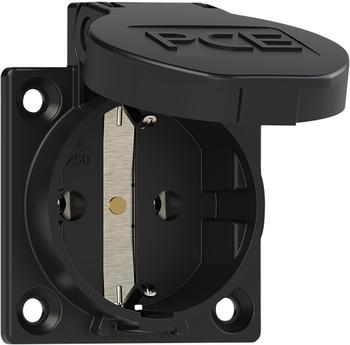 PCE 1050-0ss Schutzkontakt-Anbausteckdose P-Nova+ 50x50 nat IP54 seitlich (schwarz) 10500ss PCE 1050-0ss Schutzkontakt-Anbausteckdose P-Nova+ 50x50 nat IP54 seitlich (schwarz) 10500ss