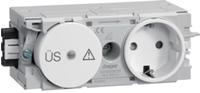 HAGER GS12009016 Steckdose+Feinschutz C-Profil verkehrsws (GS12009016)