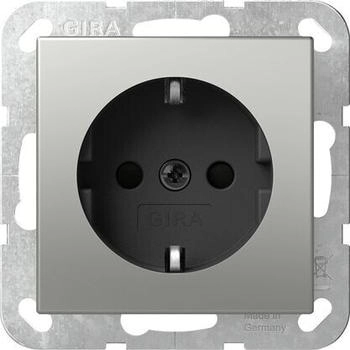 Gira 4383600 SCHUKO-Steckd. SP o.Kr. SRK System 55 Edelstahl
