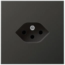 Jung AL1520-13SEVAN Einfach-Steckdose Schweizer Norm Typ 13 Serie LS anthrazit AL152013SEVAN