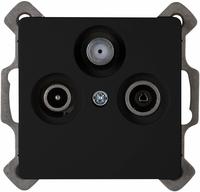 Kopp 921450085, Kopp 921450085 PARIS - Antennensteckdose TV/RF/SAT, Farbe: schwarz
