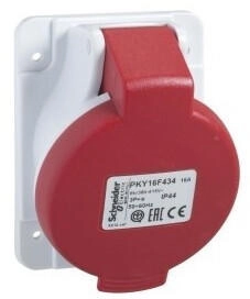 Schneider Electric PKY16F435 CEE Anbausteckdosen Schneidklemmen 16A 3p+N+E 380-415 V AC