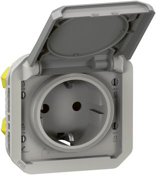 Legrand 069570L Plexo New Einsatz Schutzkontakt-Steckdose Steckklemmen EB IP44 IK08 Grau 1