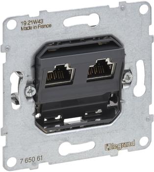 Legrand 765061 SEANO Einsatz Datendose 2 x RJ45 Kat. 6A UTP ungeschirmt 1