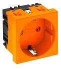 OBO Bettermann 6120010 Steckdose 0° 1-fach Schutzkontakt 250V 10/16A Polycarbonat reinorange RAL 2004 STD-D0 ROR1