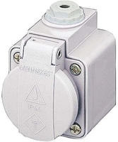 Mennekes 10081, MENNEKES Schuko-Aufbau-Steckdose 10081 | 16A 230V IP44 | Klappdeckel