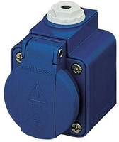 Mennekes 10082, Mennekes 10082 Wandsteckdose SCHUKO16A2p+E,230V,IP44,BL