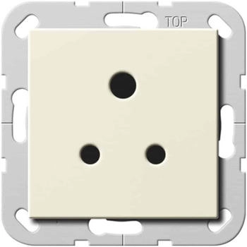 Gira 277201 Steckdose Round Pin 5 A System 55 Cremeweiß