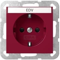 Gira SCHUKO-Steckd. BSF + SH System 55 Rot 4462108