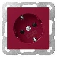 Gira SCHUKO-Steckd. 30° + SP WSV System 55 Rot 4418108