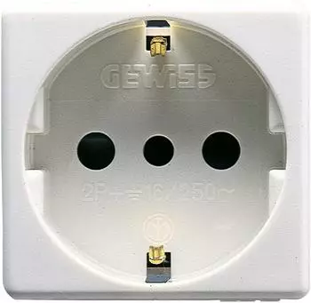 Gewiss STECKD.2P + E 16 A ITAL/Deut.st-wt