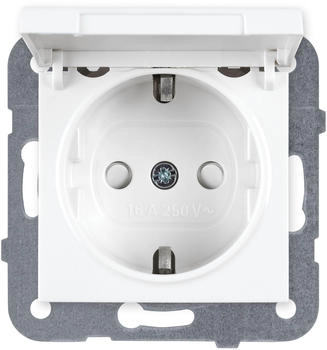 Panasonic HHG WDTT03102WH-EU1 Plus 55 Schutzkontakt-Steckdose mit Klappdeckel wei&szlig;