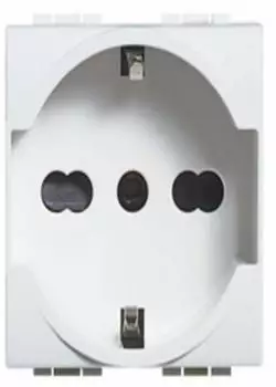 Bticino Wohnraumleuchte Schuko-Steckdose N4140/16