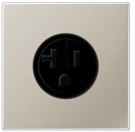 Jung ES2521-20 Steckdose US-Norm NEMA 20 A 125 V ~ Schraubklemmen Serie LS Edelstahl ES252120
