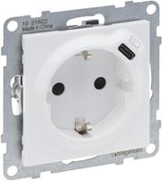 Legrand 765126 SEANO Schuko-Steckdose +USB-C m.Steckklemmen Ultrawei&szlig;