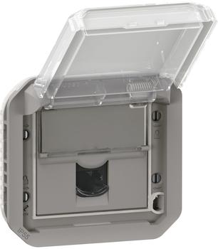 Legrand 069559L Plexo New Einsatz RJ45 Datendose Kategorie 6A STP in der Farbe: Grau 1