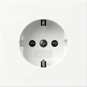 Gira 418370 SCHUKO-Steckd. SP SRK Flächenschalter Reinweiß