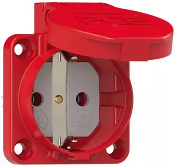 PCE 613-6 CEE-Anbaugerätestecker 70x70 gerade 16A 3p 6h IP44 6136