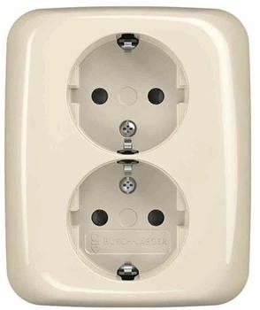 Busch-Jaeger SCHUKO-Doppelsteckdose 202 EUJB-212