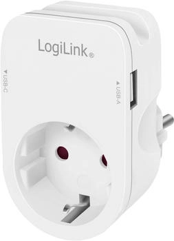 LogiLink PA0259 Anschlussdose mit USB-Ladeausgang erhöhter ...